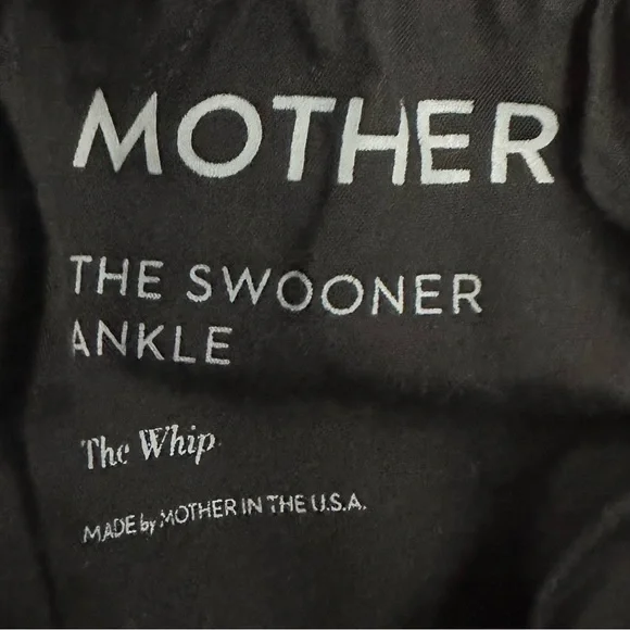 Mother Jeans 26 (S) Swooner Ankle Fringe Black Denim - Picture 10 of 12